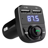 Adaptador Bluetooth Automotivo Carregador Usb Transmissor Fm