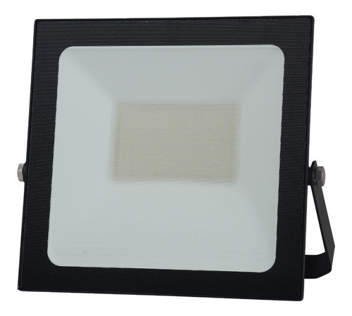 Reflector Led Tecnolite, 100 W, Luz Ambar Color De La Carcasa Negro 100/240v