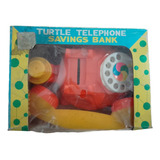 Alcancia Con Telefono Tortuga Juguete Turtle Retro Vintage