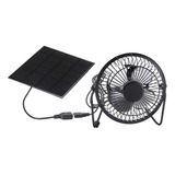 . Miniventilador Portátil Alimentado Por Panel Solar, 5 W, 4