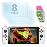 Paquete De 8 Mica De Pantalla Switch ( Oled Normal Lite )