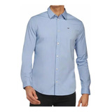 Camisa Tommy Jeans Para Hombre Slim Fit Azul
