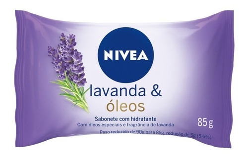 Sabonete Em Barra Nivea Lavanda & Óleos 85g