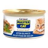 Master Cat Alimento Gato Atun Blanco 85 Grs 12 Lata