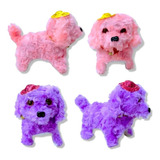 Perro  Con Luz 16 Cm A Pila.varios Colores. Lupetoys