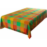 Mantel Tradicional Mexicano Rectangular Para Mesa De 6sillas