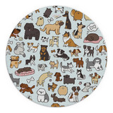 Mouse Pad Divertida, Impermeable, Pequeña, Redond