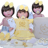 Bebe Reborn Menina Silicone Promoçao Princesa Boneca Poa 