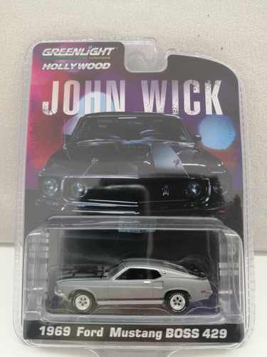 1969 Ford Mustang Boss 429 John Wick Escala 1 64 Greenlight