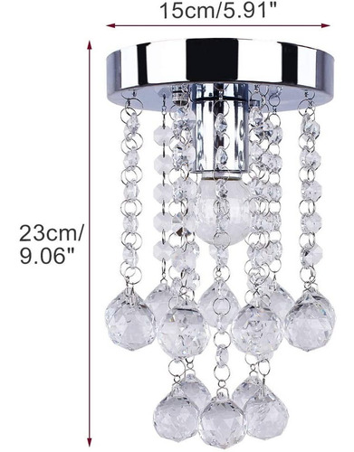 Lampara Mini Candelabro Araña Decoracion Colgante Set 2 Pz D