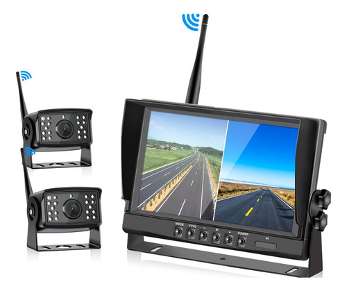 Monitor De Coche Inalambrico De 9 Pulgadas Wifi Camara