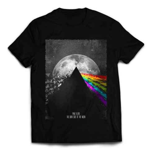 Polera Estampada Pink Floyd -dark Side Poster 2 - Rock