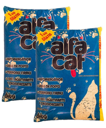 Arena Alfacat Para Gato 12 Kg