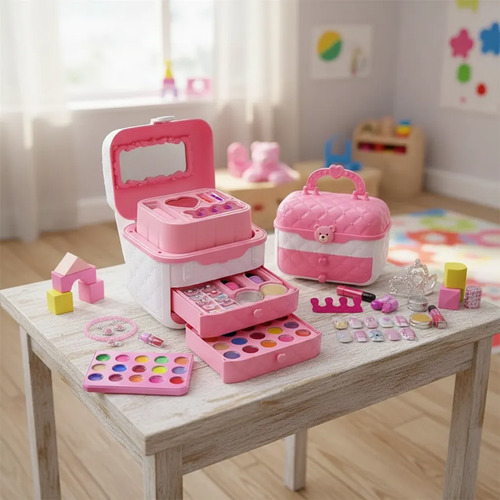 Juguetes De Maquillaje Lavables Para Regalo De Niñas Tocador