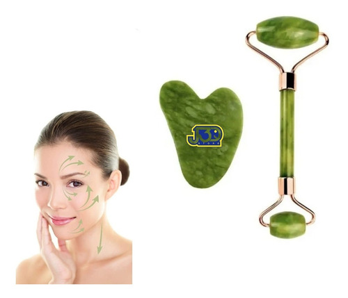 Rodillo Masajeador Facial Ojo  Piedra Jade Natural Xiuyan