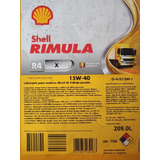 Aceite Shell Rimula R4 X 15w40 Tambor 209 Litros