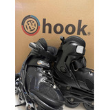 Patines Hook 129b Pro + Casco Hook + Set De Protecciones
