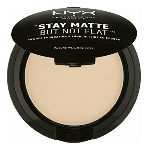 Nyx Base Maquillaje En Polvo Stay Matte Not Flat, 7.5 G