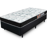 Cama Box Colchão Solteiro Espuma D28 Certificado 78x188x62cm - Bf Colchões