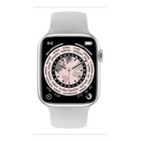 Smartwatch Genérica T500 1.54  Caixa  Prateada, Pulseira  Branca