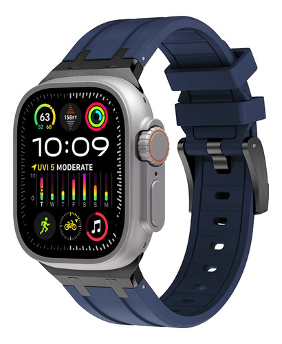 Malla Silicona Para Apple Watch Ultra2 9 8 7  49/45/44 Azul