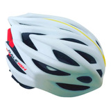 Casco Mountain Bike Raleigh 29 Ventilaciones Bicicleta Color Blanco/amarillo/rojo Talle L