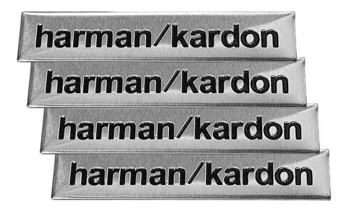 Emblemas Hardman Kardon Auto Adheribles 4 Pzas Bocinas
