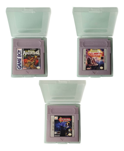 Kit 3 Cartuchos Castlevania Coleção Compatível Gameboy Gbc