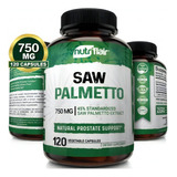 Saw Palmetto 750mg 120 Caps Nutriflair Ayuda La Prostata Pal Sabor Neutro