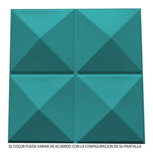 Panel Decorativo 3d Pvc Interior Exterior D023 Aqua Green