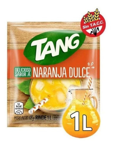 Jugo Tang Naranja Dulce C + D Sin Tacc Libre Gluten X20 Unid