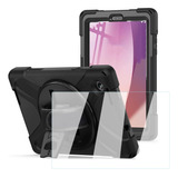 Mica +funda Para Lenovo Tab M8 4ta Gen Rudo Con Correa Negro