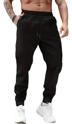 Jogger Pants Hombre De Felpa Gym Pans Pantalones Cargo Bolsa