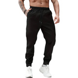 Jogger Pants Hombre De Felpa Gym Pans Pantalones Cargo Bolsa