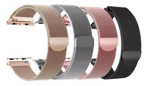 Pulseira Aço Milanese P/ Apple Watch Ultra 49mm 45 44 42 Iwo