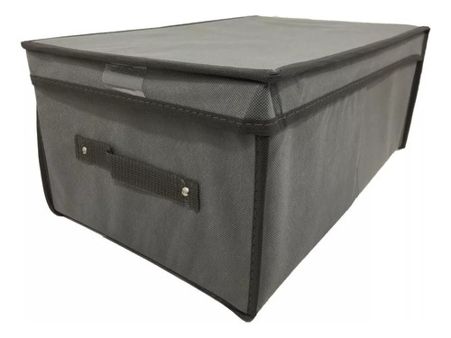 Caja Manija Grande Plegable Organizadora Pettish Online Vc Color Gris