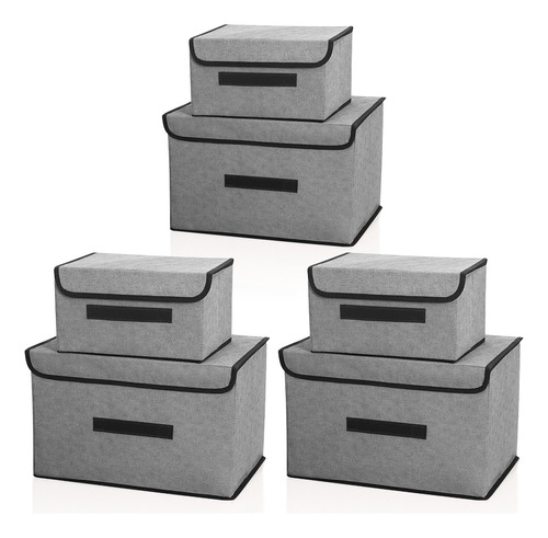 Cajas De Organizadoras Plegables Con Tapa  6 Piezas