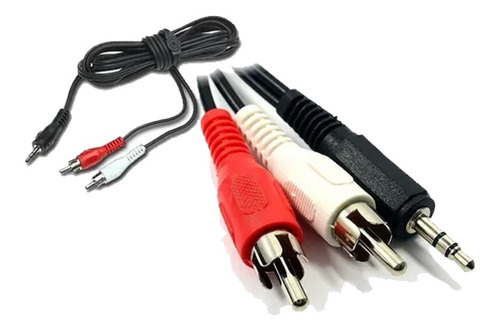 Cable Miniplug 3.5mm A 2 Rca A/v De 1.5mts - 10 Unidades!!