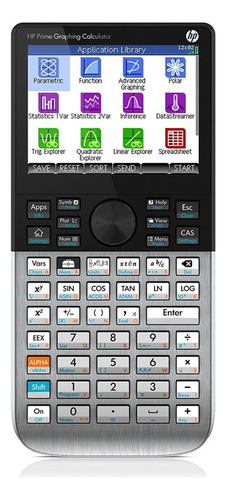 Calculadora Gráfica Hp Prime Tela Touch Digital Recarregável Cor Preto