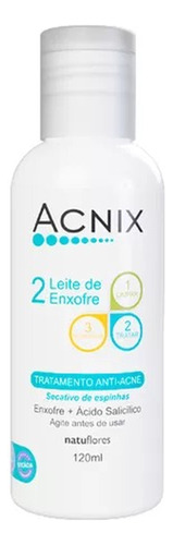 Leite De Enxofre Antiacne  Acnix 120 Ml Manchas De Espinhas 