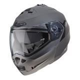 Casco Caberg Duke Gun Metal Rebatible Gris Con Pinlock