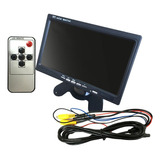 Monitor Veicular 7 Polegadas Dual Vídeo Lcd Camera Ré Dvd