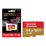 Cartão De Memória Micro Sd Sandisk 64gb Extreme 4k 170mb/s