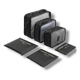 Set Organizador Valija Estuches X6 Viaje Compartimentos