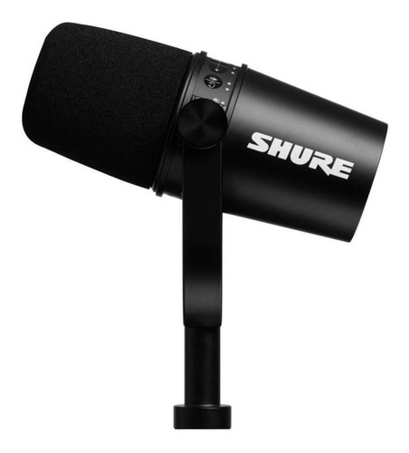 Microfone Shure Mv7 Podcast Original Preto C/nf Shop Guitar 