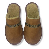 Pantuflas Sandalias Chinelas Hombre Corderito Piel Abrigadas