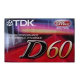 Cassette Tdk D60 60 Minutos Originales Sellados