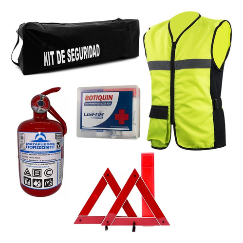 Kit Seguridad Ruta Baliza Matafuego Botiquin Vtv