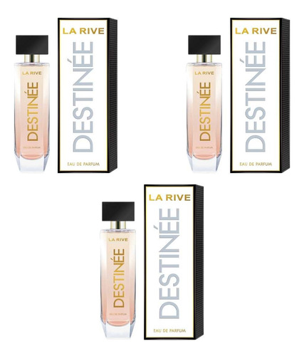 Perfume La Rive Kit C/ 3 Destinee Edp 90ml Original Revenda