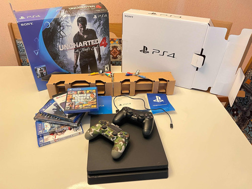 Ps4 Jet Black Slim 500 Gb